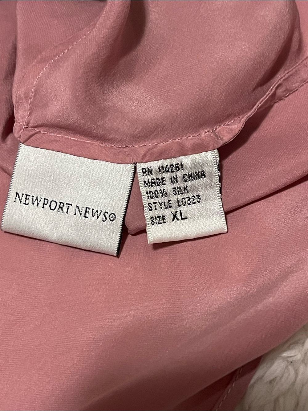 Newport News Vintage Silk Cami Top XL Dusty Rose Pink Black Lace Coquette Y2K - Picture 6 of 6